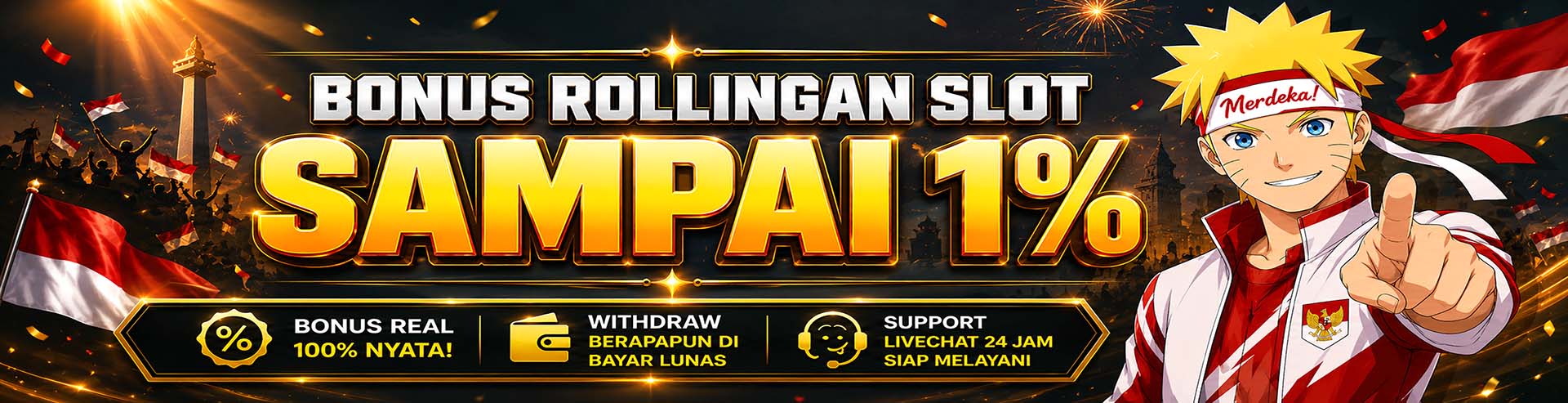 Bonus Rollingan SLOT 1%
